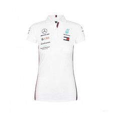 Image of 2019, Black, Mercedes Women's Team Polo Shirt