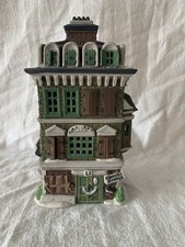 Dickens village Ebenezer Scrooge Victorian Christmas Village House Hand Painted