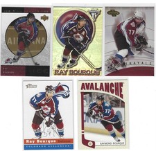 RAY BOURQUE 5 CARD LOT AVALANCHE #8