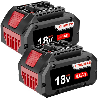 #ad #ad 2 Pack 18V Battery For Bosch 18V 8.0AH Li ion BAT609 BAT610G BAT618 GSR18V LI $107.98