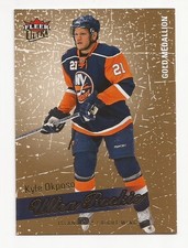 2008-09 Fleer Ultra Hockey Islanders Kyle Okposo Gold Medallion Rookie Card #217