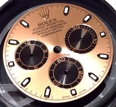 SELTENE ROLEX DAYTONA ROSEGOLD 116505 116515 ALTES SONNENSTAUB ZIFFERBLATT LUMINOVA WIE NEU