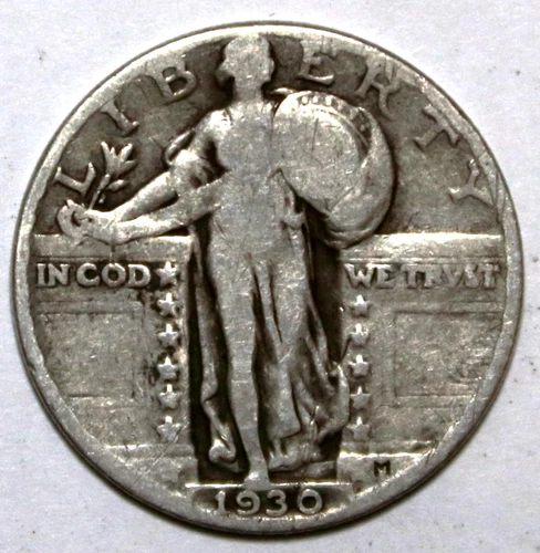 1930-P Standing Liberty Quarter - Very Good - #9842D FREE SHIPPING