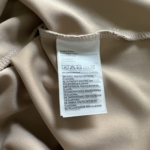 H & M Spaghetti Adjustable Straps Polyester Dress NWT 19” PTP 25” Pit To Bottom - Picture 3 of 7