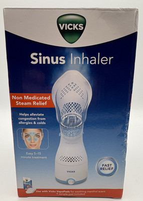 Vicks Sinus Inhaler Non-Medicated Steam Breathing Allergy Cold Relief VapoPads