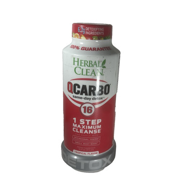 Herbal Clean ~ QCarbo Same Day Detox 16 - 1 Step Max Cleanse - Health Exp. 10/26
