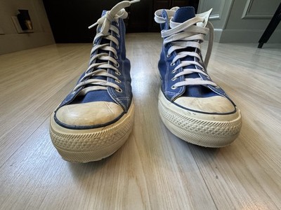 Vintage 80s 90s Converse Chuck Taylor All Star Blue High Top Korea
