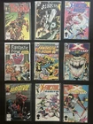 Vintage Marvel Comic Book Lot (6) NEWSSTANDS! FF X-Factor Silver Surfer #1