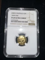 2008 w 1/10 oz gold american buffalo PF 69 Ultra Cameo