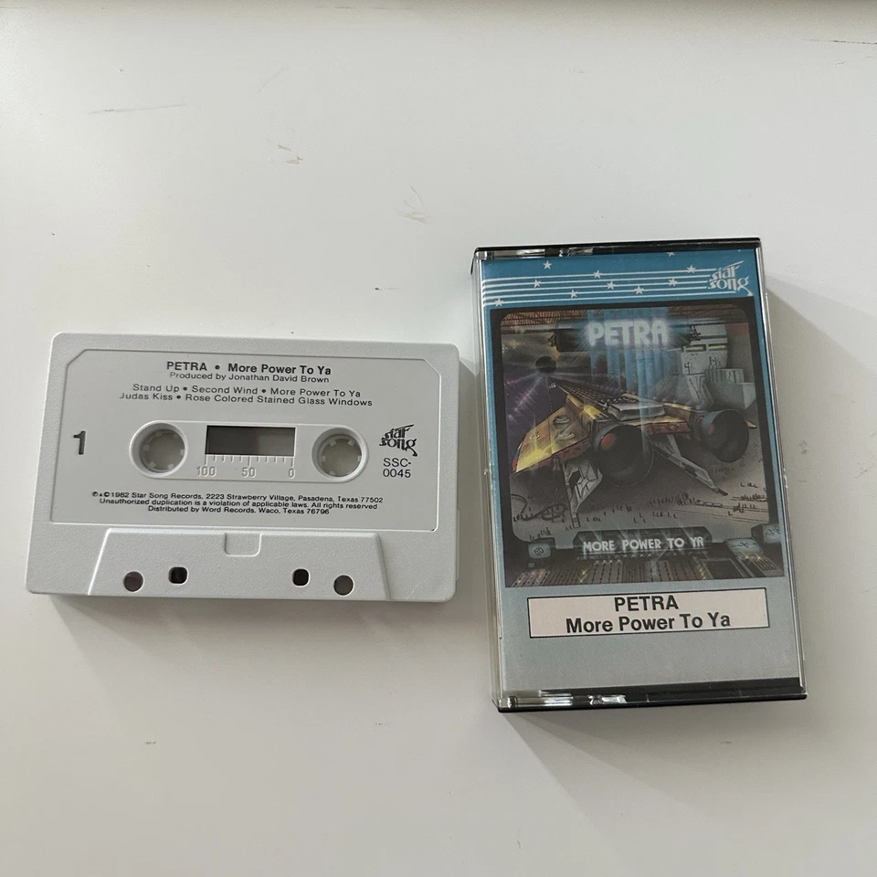 Petra - More Power To Ya ( Cassette, Blue Colored) Girder Records Foto 3 de 3