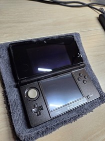 Nintendo 3DS with original box - Cosmo Black - For Repair Tested and Working