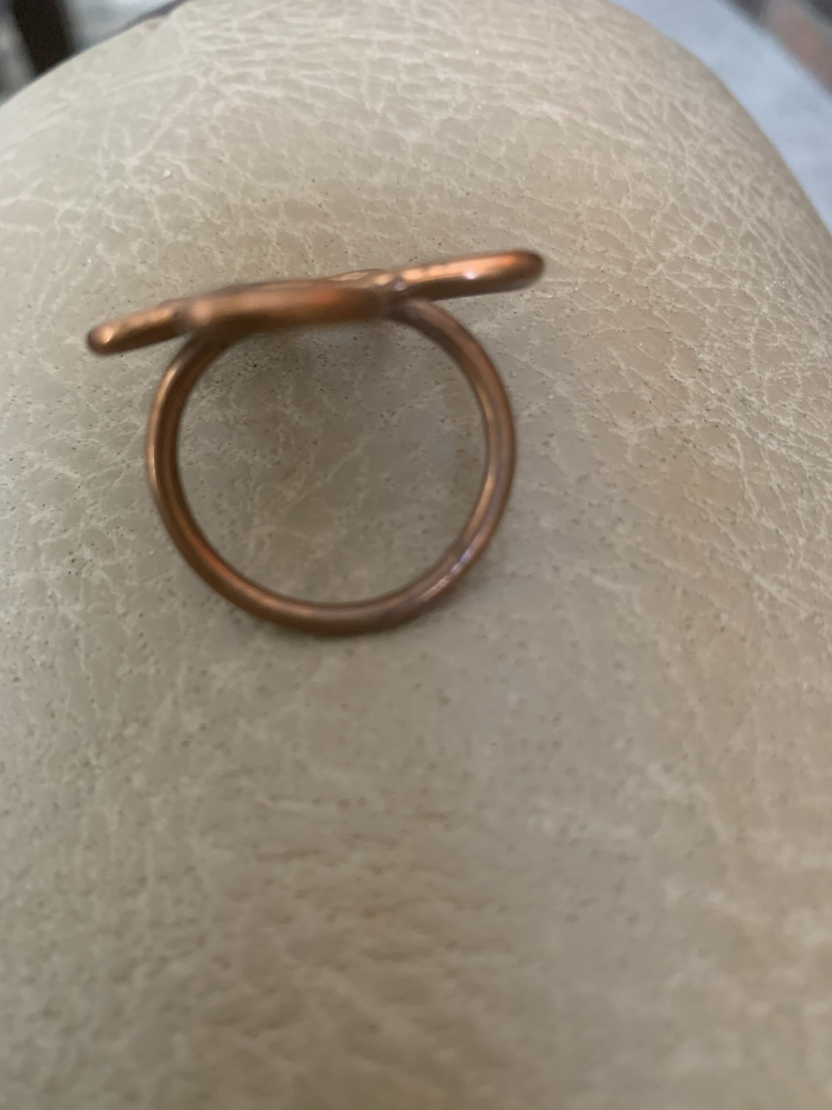 Solid Pure Copper Minimalist Healing Ring, Handma… - image 2