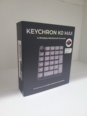 Keychron K0 Max Wireless Mechanical Keypad КОМ-H1 Red Linear NIB Open Box