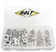 Bolt Motorcycle Hardware Drain Plug Crush Washer Kit 300-Pieces