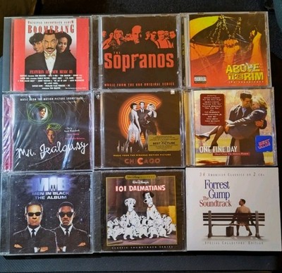Movie Soundtrack CD Lot. The Sopranos, Chicago, Boomerang, Men In Black. Tested