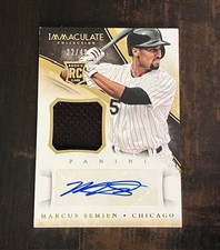 MARCUS SEMIEN auto jersey rc 2014 Immaculate Collection #d /49