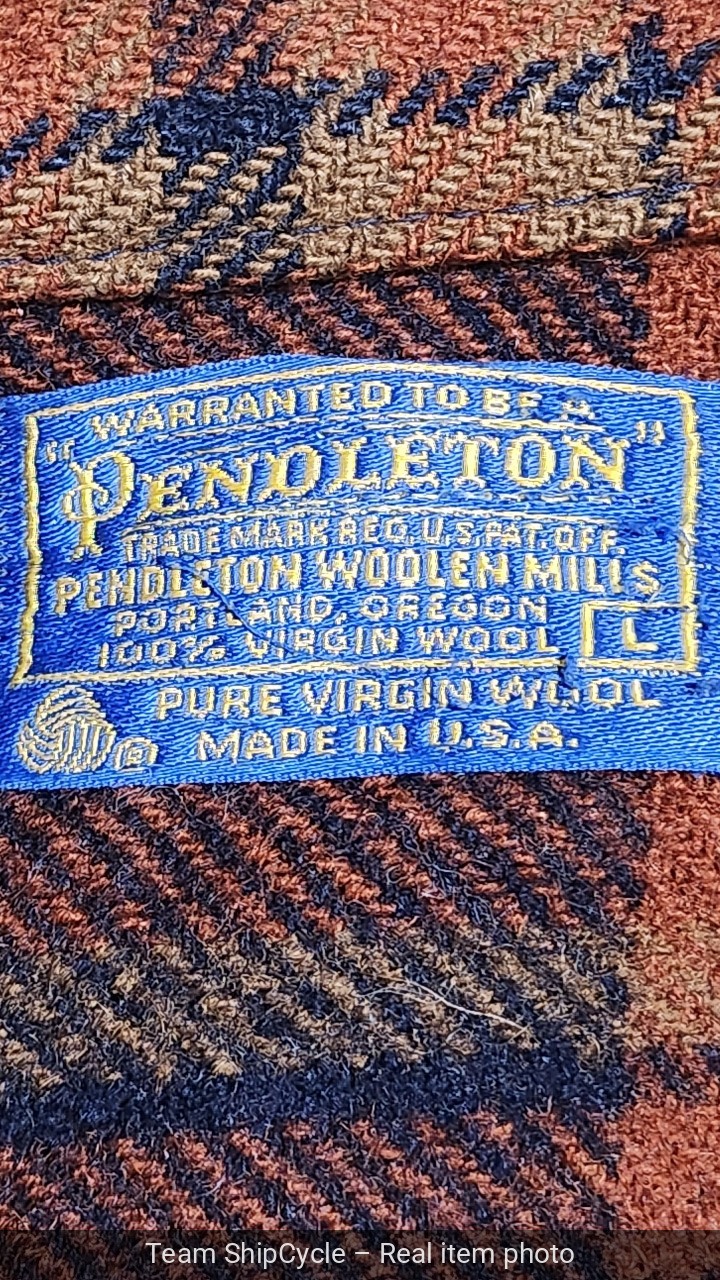 Vintage Pendleton Wool Chore Jacket Mackinaw Crui… - image 12