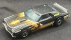 Vintage 1974 Hot Wheels Ford Gran Torino Stocker Blackwalls Black #3 - Hong Kong