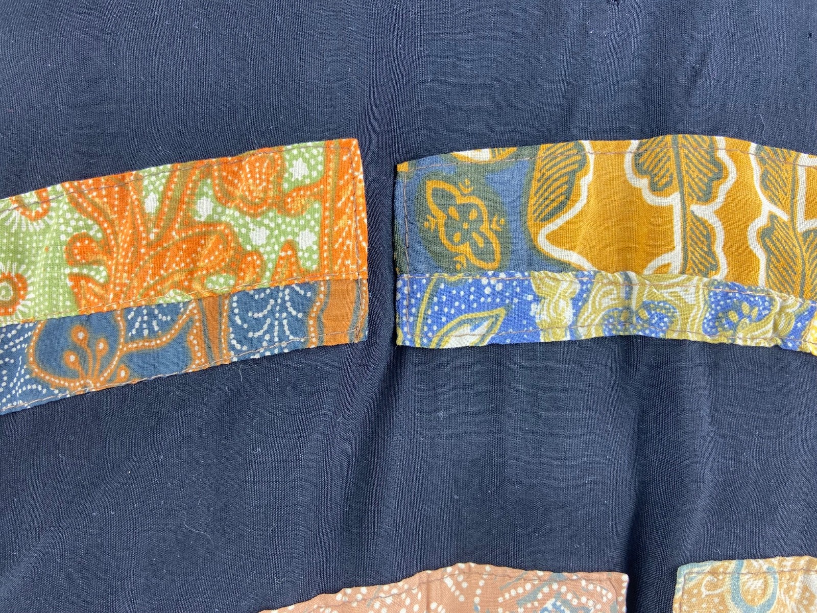 VTG 1980s CACHE Patchwork Cropped Jacket SZ  S Go… - image 13