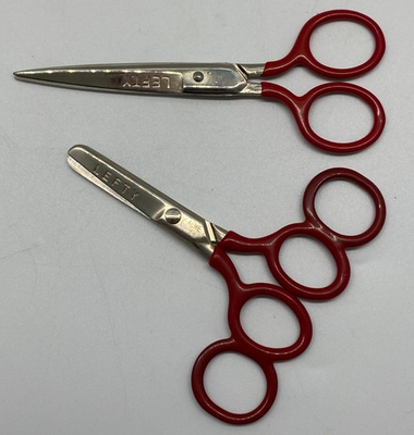 #ad #ad Kleen Lefty USA Scissors Red Handle Forged Steel Shears $26.99