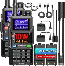 Digital Handheld Radio Scanner Fire Police 2 Way Transceiver Dual 2 PACK NEW