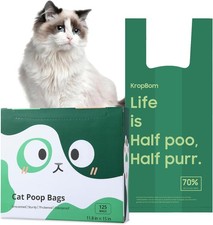 Cat Poop Bags with Handles, Disposable Litter Bags for Pet Poop,