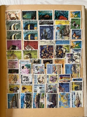 DJIBOUTI BELLE  COLLECTION DE 191 TIMBRES DIFFERENTS  VOIR  LES 4 PHOTOS - Photo 1/4