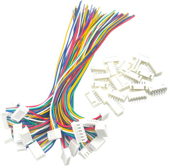 20 Pairs Mini Micro 6 Pin JST XH 2.54Mm Cable Connector, JST XH 2.54Mm Pitch 6 P