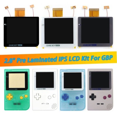 For Gameboy Pocket GBP 2.8'' Laminated IPS LCD Screen Backlight Backlit OSD KIT