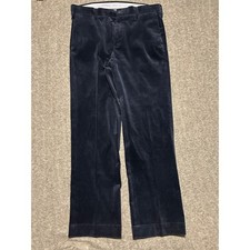Polo ralph lauren corduroy pants blue straight fit 34X31 tag 34X32 classic fit