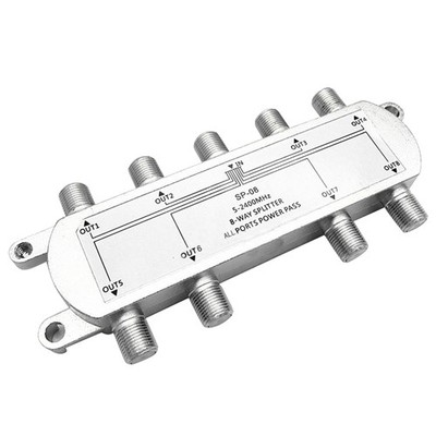 Satellite 8Way Coaxial Cable Splitter System High Speed Internet