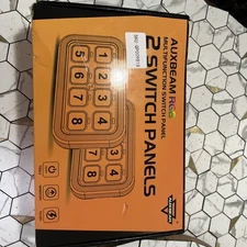 Auxbeam Dual RGB 8 Gang Switch Panel Momentary Pulsed Toggle for Offroad SUV Car