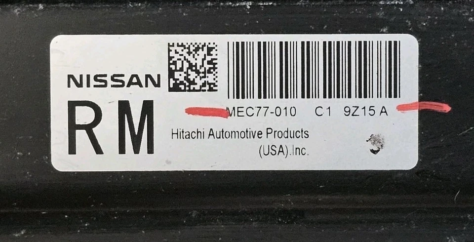 Unidad de módulo informático de control del motor Nissan Xterra Frontier 2010 MEC77-010 Foto 3 de 4