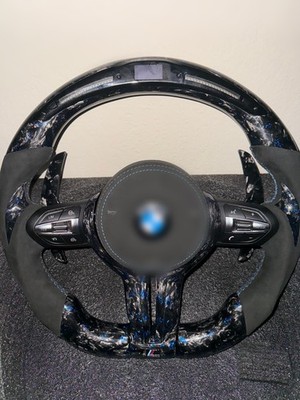 LED Forged Carbon Steering Wheel For BMW F30 F32 F36 F80 F82 F87