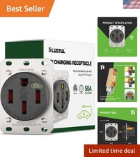 Listed NEMA 14-50R 50AMP Receptacle for Electric Vehicles & Appliances