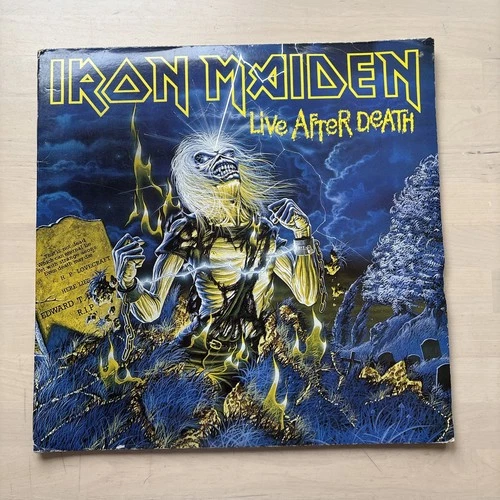 Iron Maiden - Live After Death 2xLP 1st UK Press 1985 G/F + booklet