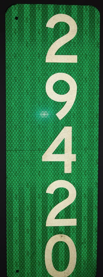 Letrero de buzón de dirección reflectante 3M HIP 911 Foto 2 de 2