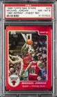 1996 TOPPS STADIUM CLUB FINEST REPRINT REFRACTOR #24 MICHAEL JORDAN PSA 8