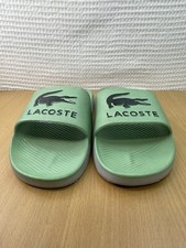 Sandalias para mujer Lacoste CROCO de goma verde verde blanco talla 8