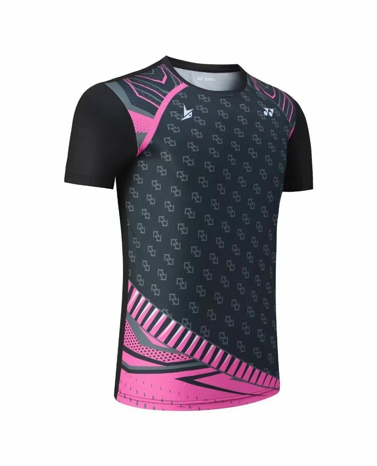 Nuevo Para hombres Prendas para el torso Deportivas Tenis de Mesa Ropa Bádminton Manga Corta CAMISETA Foto 3 de 4