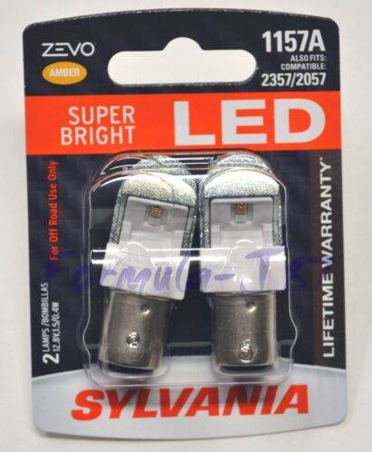 Sylvania ZEVO LED Light 1157 Amber Orange Two Bulbs Front Turn Signal Lamp Fit - Picture 2 of 12