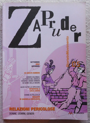 ZAPRUDER set. Dec 2004 Interview with Lella Costa, pictures by Gabriella Mercadini