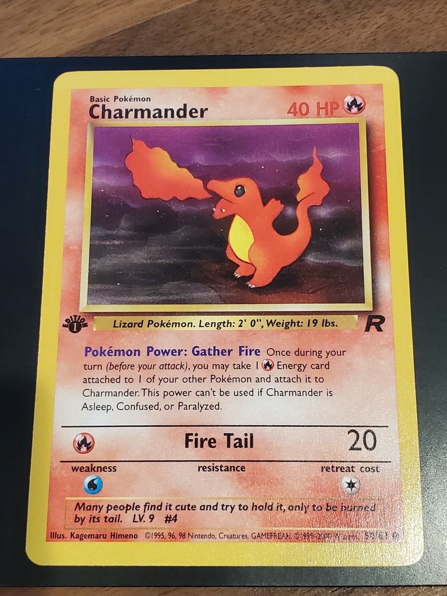 charmander first edition pokemon card Charmander 1st Edition 50/82 Team