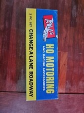 Atlas HO Scale Slot Car Track 2 pc set Change A Lane Roadway