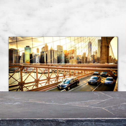 Küchenrückwand Spritzschutz aus Glas 120x60 Sehenswürdigkeiten Brooklyn-Brücke - Bild 1 von 5