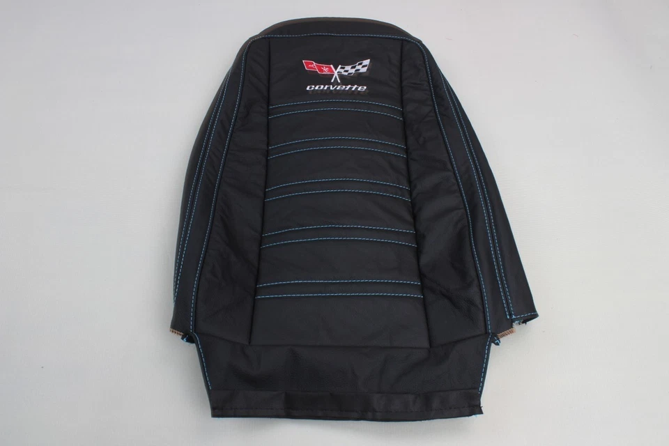 Сделанные на заказ чехлы на сиденья из натуральной кожи для Chevrolet Corvette C3 1976–1978 годов - Изображение 3 из 4