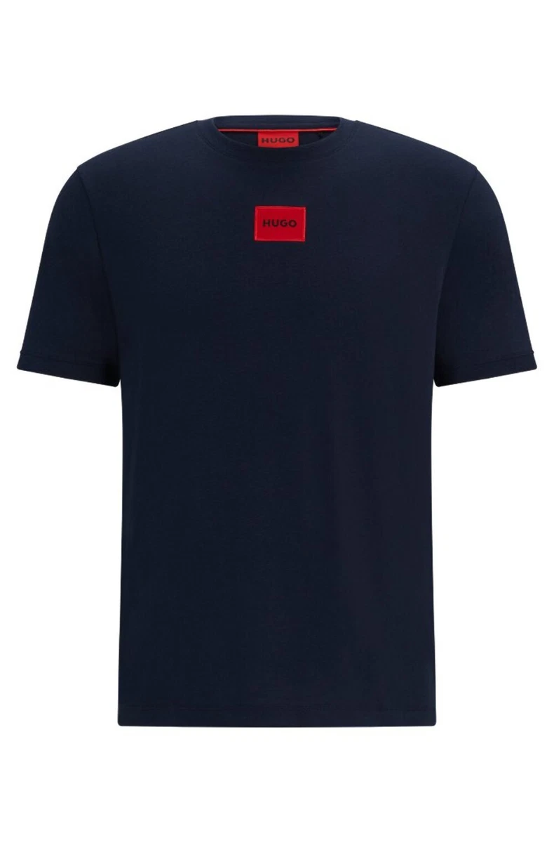 T-Shirt HUGO BOSS Uomo – Astro Boy Stampa Nera E Blu – Cotone Made In Germany