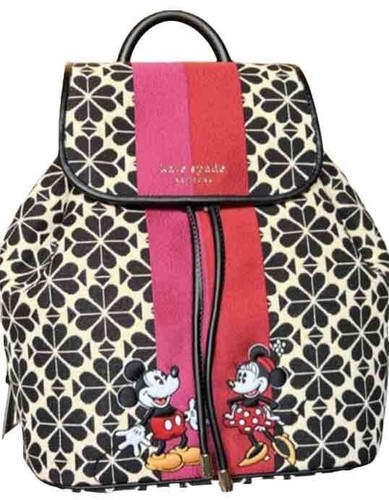 Kate Spade Disney Mickey Minnie Mouse 100 Jahre Blume Jacquard Rucksack Tasche Neu mit Etikett