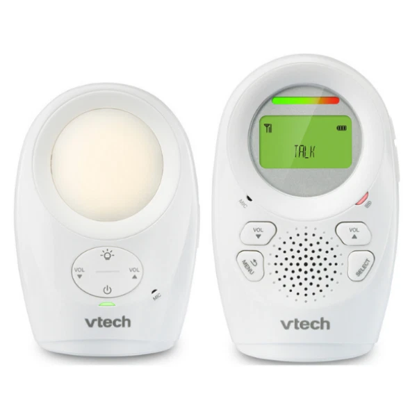 VTECH AUDIO BABY MONITOR DECT INTERCOM ROOM TEMP NIGHT LIGHT LULLABIES - DM1211