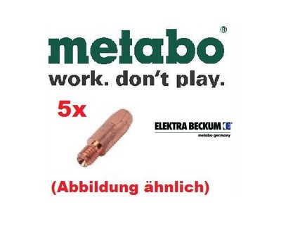 5x Elektra Beckum Stromdüsen 1,0 Kupfer SET 9 SB 9 - SB 15 Metabo